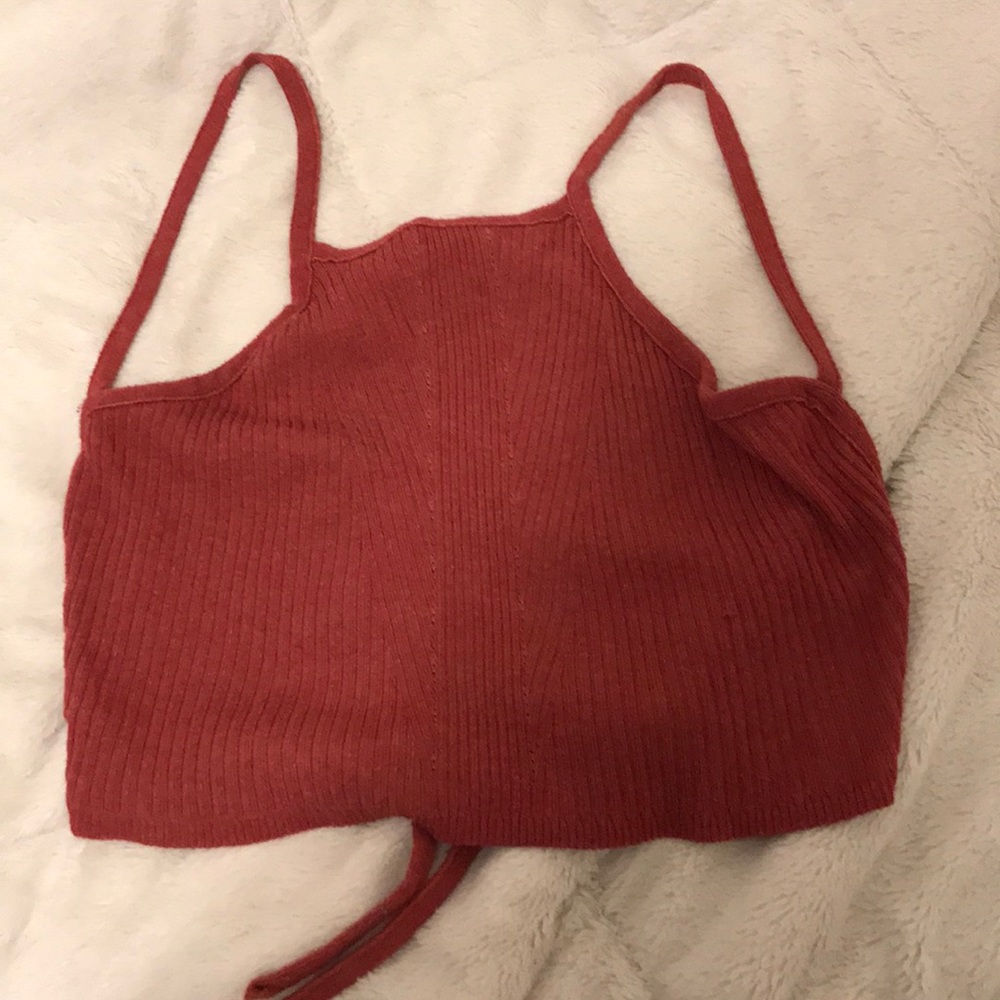 Open back crop top